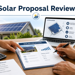 Solar Proposal Review